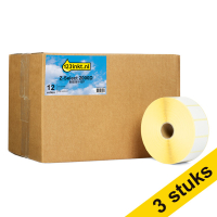 Offre : 3x Zebra Z-Select 2000D étiquettes amovibles (800261-107) 38 x 25 mm (12 rouleaux) marque 123encre 650733