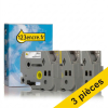 Offre : 3x marque 123encre remplace Brother TZe 18 mm multipack de rubans - noir sur blanc/sur jaune/sur transparent 089293 - 1