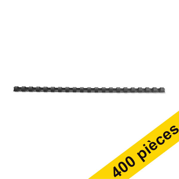 Offre : 4x 123encre peigne de reliure 8 mm (100 pièces) - noir 340059 - 1