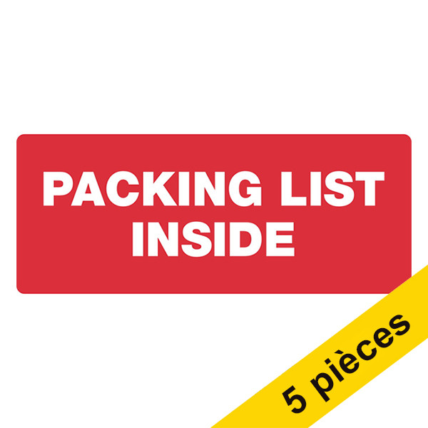 Offre : 5x 123encre étiquettes de signalisation Packing List Inside (300 étiquettes) 302353 - 1