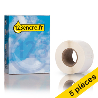 Offre : 5x 123encre LW650XL PRO étiquettes d'adresse durables (89 x 25 mm) 650804