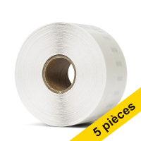 Offre : 5x 123encre LW650XL PRO étiquettes d'adresse larges (89 x 36 mm) - transparent 650805