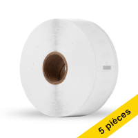 Offre : 5x 123encre LW650XL PRO étiquettes d'entrepôt durables (89 x 25 mm) 650816