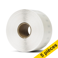 Offre : 5x 123encre LW650 étiquettes d'adresse transparentes larges (89 x 36 mm) 650752