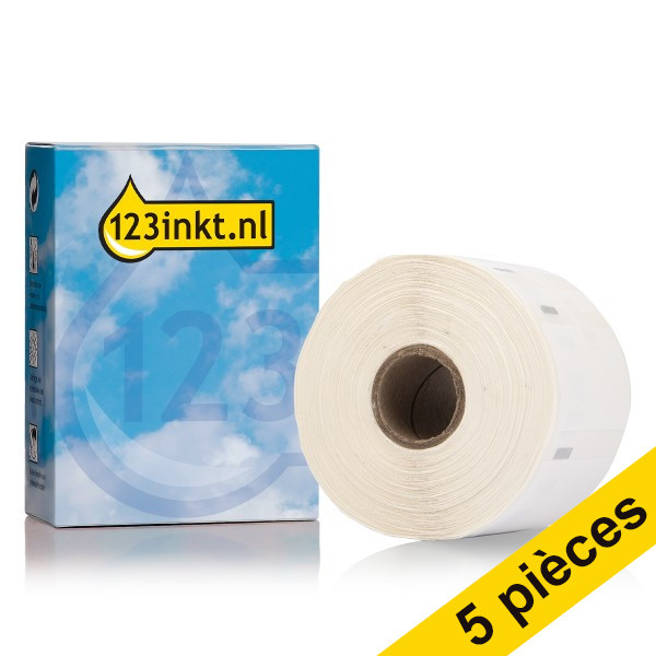 Offre : 5x 123encre LW650 1933084 / 2112289 étiquettes multifonction durables 650757 - 1