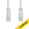 Offre : 5x 123encre câble réseau Cat6 U/UTP (3 mètres) - gris 302497 - 1