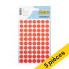 Offre : 5x 123encre pastilles adhésives Ø 13 mm - rouge (280 étiquettes) 301508 - 1
