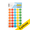 Offre : 5x 123encre pastilles de marquage Ø 19 mm - assorti (105 étiquettes) 301514 - 1