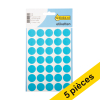 Offre : 5x 123encre pastilles de marquage Ø 19 mm - bleu (105 étiquettes) 301519 - 1