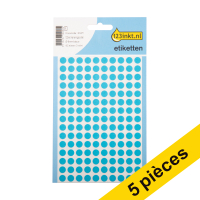 Offre : 5x 123encre pastilles de marquage Ø 8 mm - bleu (450 étiquettes)