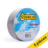Offre : 5x 123encre ruban à conduits 50 mm x 50 m - argent 300623 - 1