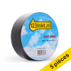 Offre : 5x 123encre ruban à conduits 50 mm x 50 m - noir 300624 - 1