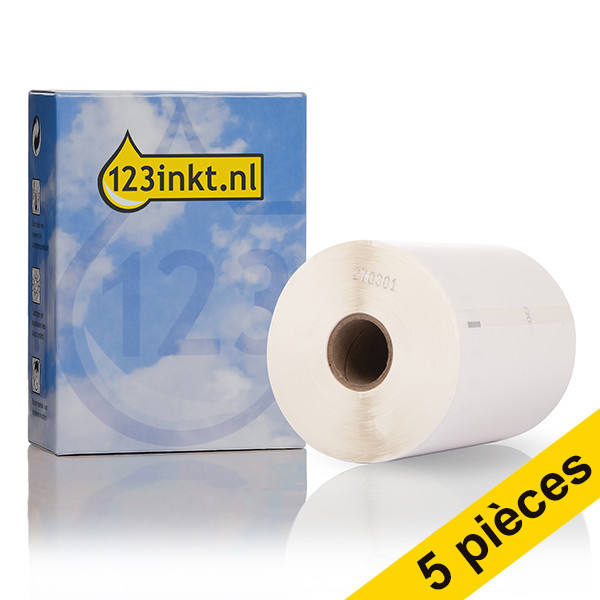 Offre : 5x Dymo 1933086 étiquettes d'expédition résistantes extra grandes (marque 123encre) 650617 - 1