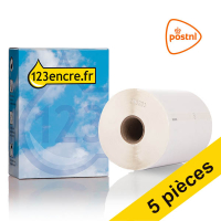 Offre : 5x Dymo 1933086 étiquettes d'expédition résistantes extra grandes (marque 123encre) 650617