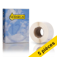 Offre : 5x Dymo 1976411 / 22112283 étiquettes d'adresse étroites et durables (marque 123encre) 653086