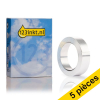 Offre : 5x Dymo S0720170 / 32500 Rhino ruban non adhésif en acier inoxydable 12 mm (marque 123encre) - argent 650613 - 1