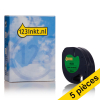 Offre : 5x Dymo S0721640/91204 ruban en plastique 12 mm (marque 123encre) - vert 650566 - 1