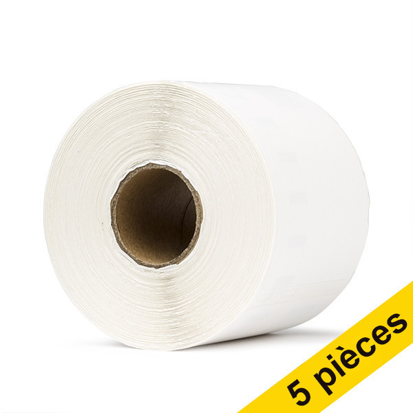 Offre : 5x Dymo S0904980 étiquettes d'expédition extra larges (marque 123encre) 650504 - 1
