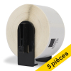 Offre : 5x Marque 123encre remplace Brother DK-11208 étiquettes d'adresse grand format 089302 - 1