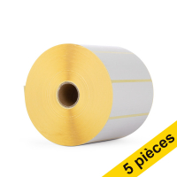 Offre : 5x Marque 123encre remplace Zebra Z-Perform 1000D étiquettes (880191-038D) 102 x 38 mm (1 rouleau) 650725