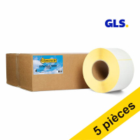 Offre : 5x Marque 123encre remplace Zebra Z-Perform 1000T étiquettes GLS (87985) 102 x 152 mm (4 rouleaux) 653250