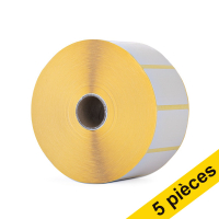 Offre : 5x Zebra Z-Select 2000D étiquettes amovibles (800262-127) 57 x 32 mm (1 rouleau) marque 123encre