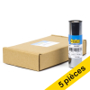 Offre : 5x marque 123encre remplace Zebra 2300 ruban de cire (02300GS11007) 110 mm x 74 m (5 rubans) 650713 - 1