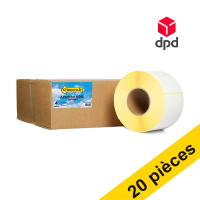Offre : 5x marque 123encre remplace Zebra Z-Perform 1000D étiquettes DPD (3007096-T) 102 x 152 mm (4 rouleaux) 653431