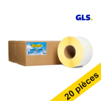Offre : 5x marque 123encre remplace Zebra Z-Perform 1000D étiquettes GLS (3007096-T) 102 x 152 mm (4 rouleaux) 653251