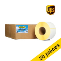 Offre : 5x marque 123encre remplace Zebra Z-Perform 1000D étiquettes UPS (3007096-T) 102 x 152 mm (4 rouleaux) 653191