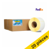 Offre : 5x marque 123encre remplace Zebra Z-Perform 1000T étiquettes FedEx (87985) 102 x 152 mm (4 rouleaux) 653310 - 1