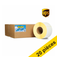 Offre : 5x marque 123encre remplace Zebra Z-Perform 1000T étiquettes UPS (87985) 102 x 152 mm (4 rouleaux) 653190