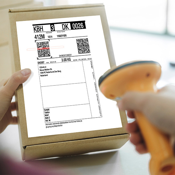 Offre : 5x marque 123encre remplace Zebra Z-Select 2000D étiquettes GLS (800740-605) 102 x 152 mm (4 rouleaux) 653252 - 2