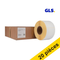 Offre : 5x marque 123encre remplace Zebra Z-Select 2000D étiquettes GLS (800740-605) 102 x 152 mm (4 rouleaux) 653252