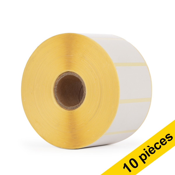 Offre : Marque 123encre remplace 10x Brother RD-S05E1 étiquettes prédécoupées 51 mm x 26 mm 650502 - 1