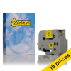 Offre : Marque 123encre remplace 10x Brother TZe-651 cassette à ruban 24 mm  - noir sur jaune 650544 - 1