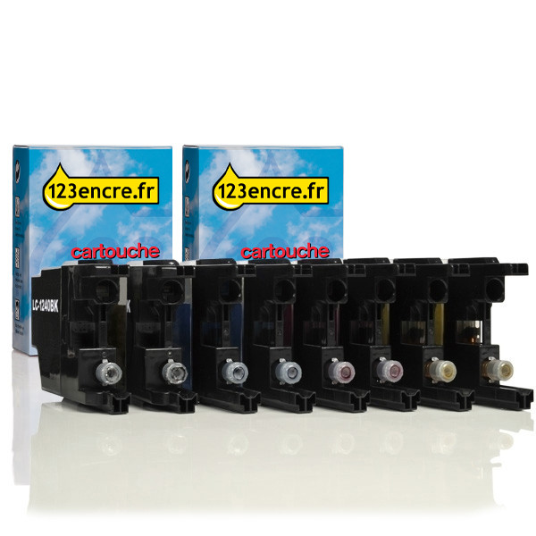 Offre : Marque 123encre remplace 2x Brother série LC-1240 125953 - 1