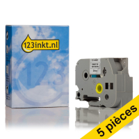Offre : Marque 123encre remplace 5x Brother TZe-M951 ruban mat 24 mm  - noir sur argent