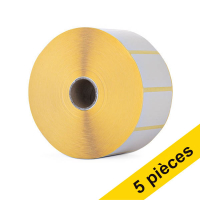 Offre : Marque 123encre remplace 5x Zebra Z-Select 2000D étiquettes amovibles (800262-127) 57 x 32 mm (1 rouleau) 650716