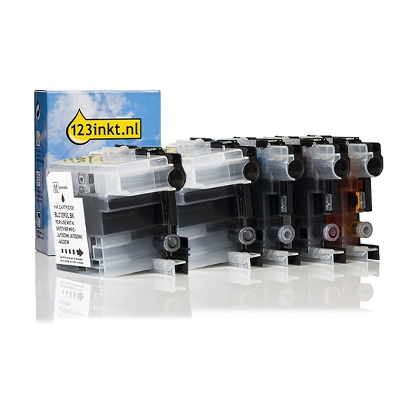 Offre : Marque 123encre remplace Brother LC-129XL / LC-125XL 2x noir + 3 couleurs 160764 - 1