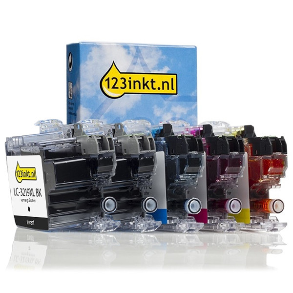 Offre : Marque 123encre remplace Brother LC-3219XL (2x noir + 3x couleur) 160689 - 1