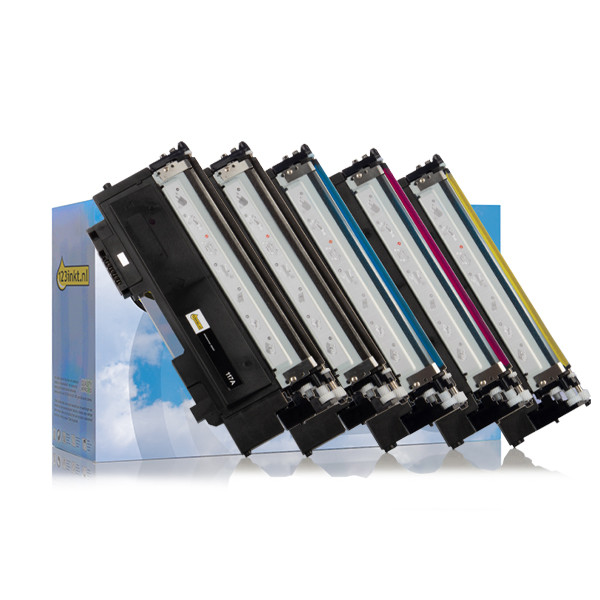 Offre : Marque 123encre remplace HP 117A : HP W2070A, W2071A, W2072A, W2073A (2x noir + 3x couleur) 160696 - 1