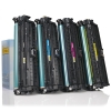 Offre : marque 123encre remplace HP 650A: HP CE270A, CE271A, CE272A, CE273A noir + 3 couleurs 130042 - 1