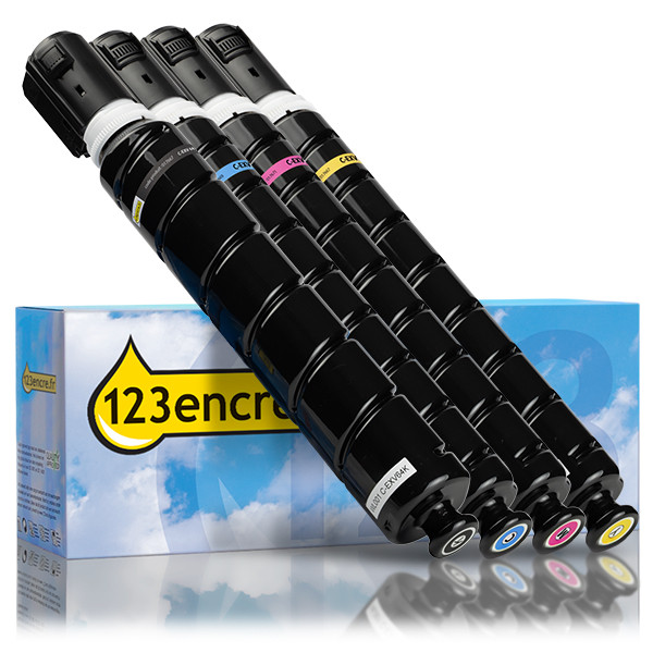 Offre Canon : C-EXV 64 BK, C, M, Y noir + 3 couleurs (marque 123encre) 131992 - 1