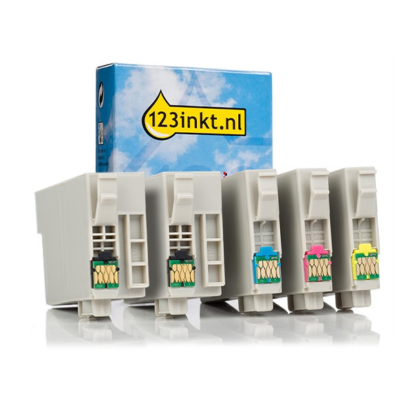 Offre Epson : série T347 2x noir + 3x couleur (marque 123encre) 160830 - 1