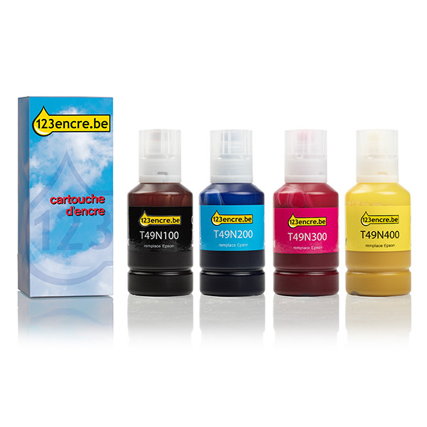 Offre Epson : série T49N noir + 3 couleurs (marque 123encre) 160682 - 1