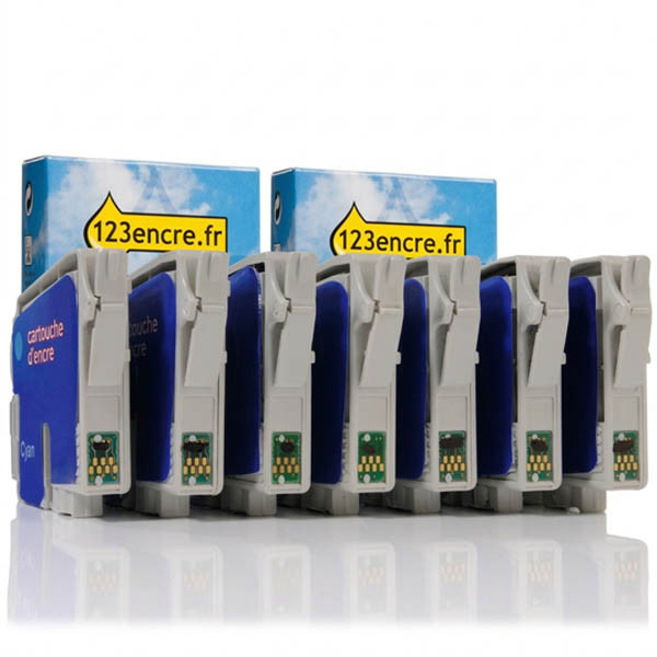 Offre Epson série T034 (marque 123encre) - 2 types noir + 5 couleurs 110530 - 1