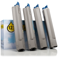 Offre OKI : 44643004, 03, 02, 01 noir + 3 couleurs (marque 123encre) 130075