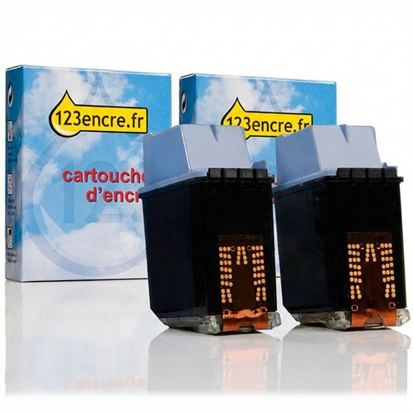 Offre spéciale: marque 123encre remplace 2 cartouches d'encre HP 49 - couleur 030142 - 1