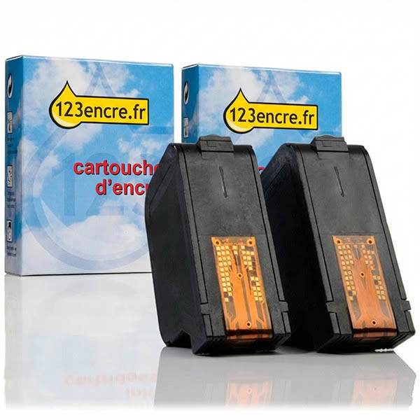 Offre spéciale: marque 123encre remplace 2 cartouches d'encre couleur HP 23 030202 - 1